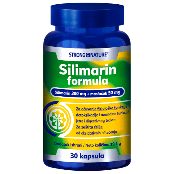 STRONG NATURE Silmarin formula za zdravlje jetre 300mg kapsule 30kom