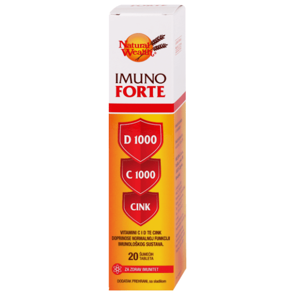 IMUNO FORTE šumeće tablete cink vitamin D i C 20kom