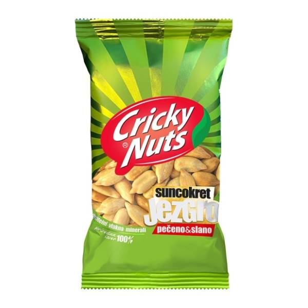 Suncokret CRICKY oljušteni pečeni slani 10g