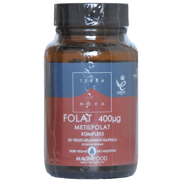 TERRANOVA Folat metilfolat 400UG kapsule 50kom