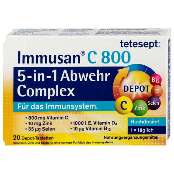 TETESEPT Immusan C 800 5u1 kompleks tablete za imunitet 20kom