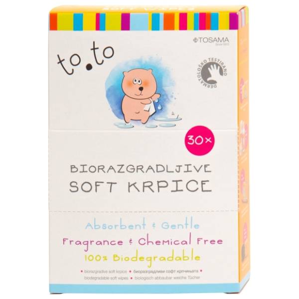 TO.TO biorazgradive soft krpice 30kom