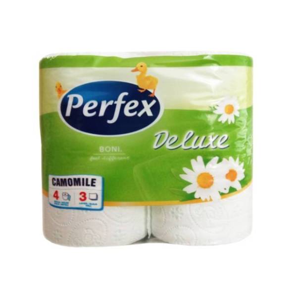 Toalet papir PERFEX kamilica deluxe 3sloja 4kom