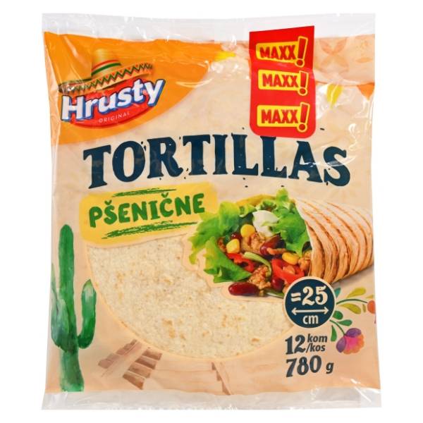 Tortilja HRUSTY pšenicna 780g