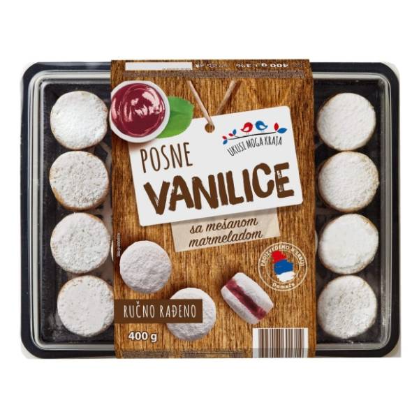 UKUSI MOGA KRAJA vanilice posne 400g