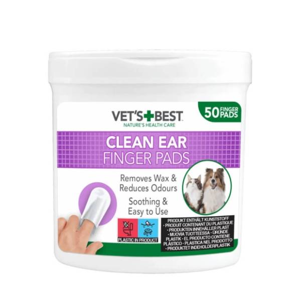 VET'S BEST Clean ear finger pads maramice za čišćenje ušiju pasa i mački 50kom