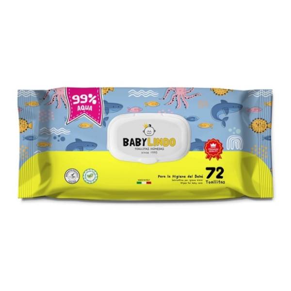 Vlažne maramice BABY LINDO 99% voda 72kom