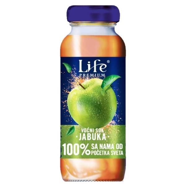 Voćni sok NECTAR Life premium 100% jabuka staklo 200ml