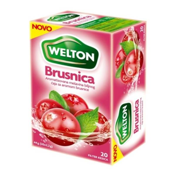 WELTON čaj brusnica 44g