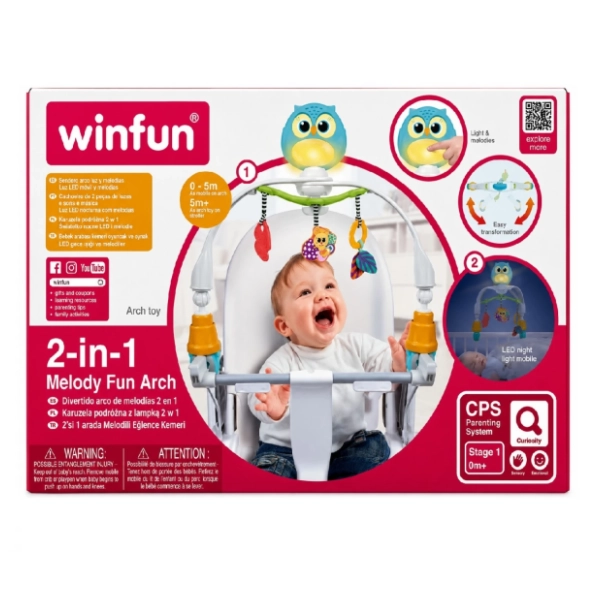 WIN FUN Baby muzički luk za krevetac i kolica LED