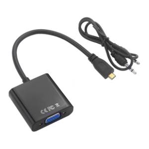 Konverter Micro HDMI (m) na VGA (ž)/Audio (ž)