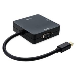 E-GREEN konverter Mini DisplayPort (m) na HDMI/DVI-I/VGA (ž/ž/ž)