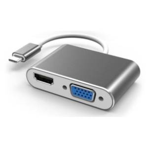 FAST ASIA konverter USB-C (m) na HDMI/VGA (ž/ž)