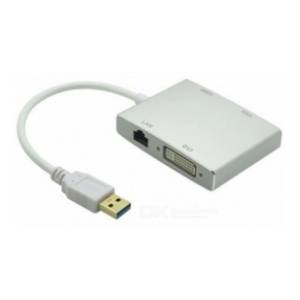 FAST ASIA konverter USB 3.0 (m) na HDMI/VGA/DVI/RJ45