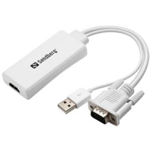 SANDBERG konverter VGA/USB (m/m) na HDMI (ž)