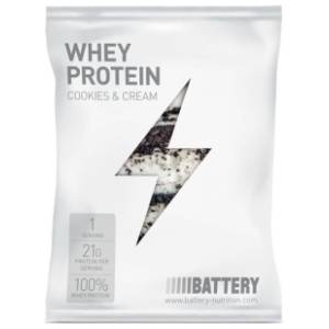 BATTERY WHEY protein cookies & cream 30g