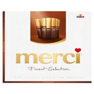 Bombonjere MERCI tamna 250g