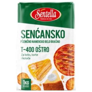 Brašno SENTELLA oštro T-400 1kg