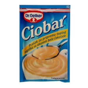 CIOBAR topla čokolada bela 25g Dr.Oetker