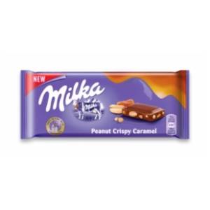 Čokolada MILKA peanut caramel 90g