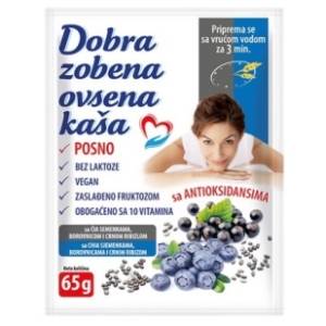DOBRA ovsena kaša chia borovnica ribizla 65g