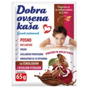 DOBRA ovsena kaša čokolada i kisela višnja 65g