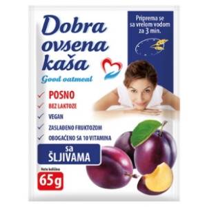 DOBRA ovsena kaša šljiva 65g