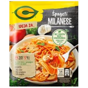 Dodatak C špageti milanese 45g