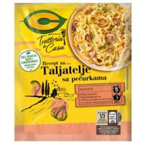 Dodatak C taljatele sa pečurkama 40g
