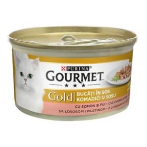 GOURMET Gold piletina i losos 85g