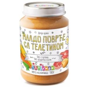 JUVITANA kašica mlado povrće teletina 190g