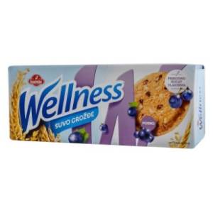 Keks WELLNESS Suvo grožđe 210g