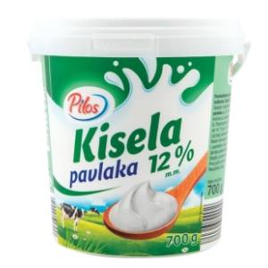 Kisela pavlaka PILOS 12%mm 700g