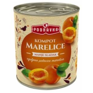 Kompot od kajsije light PODRAVKA 820g