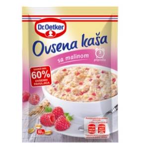 DR.OETKER ovsena kaša maline 60g