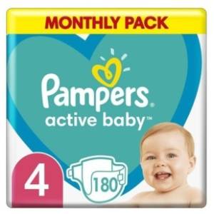 PAMPERS pelene monthly pack MSB 4 180kom