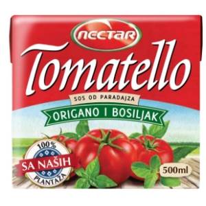 Paradajz sok TOMATELLO origano & bosiljak 0.5l
