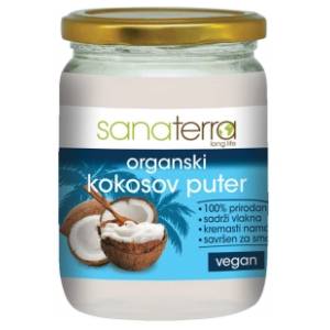 SANATERRA organski kokosov puter 200g