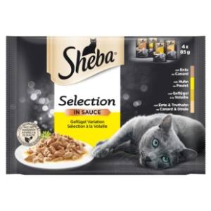 SHEBA hrana za mačke živina 4x85g