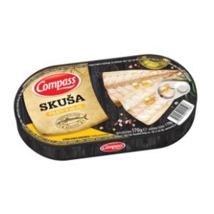 COMPASS skuša fileti u ulju 170g