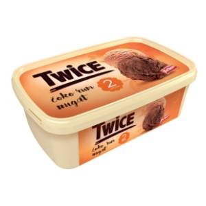 Sladoled Twice čoko rum nugat 1600ml