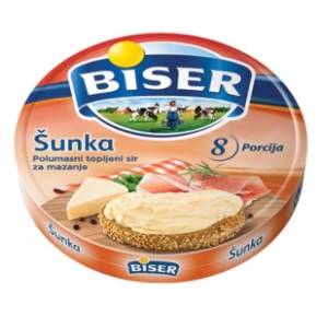 Topljeni sir BISER šunka 140g