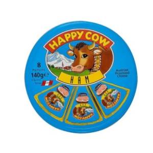 Topljeni sir HAPPY COW sa ukusom šunke 140g