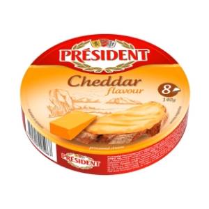 Topljeni sir PRESIDENT cheddar 140g