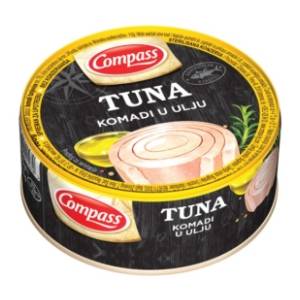 Tunjevina COMPASS komadi u ulju 160g