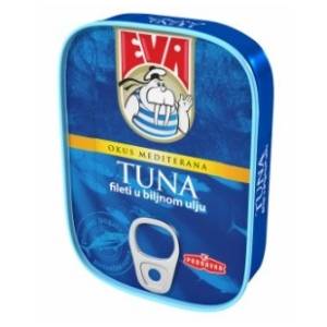 Tunjevina EVA fileti u biljnom ulju 115g