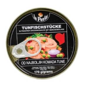 Tunjevina LA PERLA komadi povrće 170g