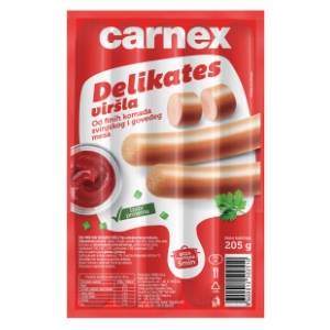 Viršle CARNEX Delikates 205g
