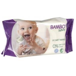Vlažne maramice BAMBO Nature 0% perfume color 80kom