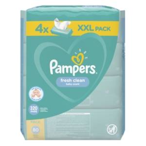 Vlažne maramice PAMPERS fresh 4x80kom